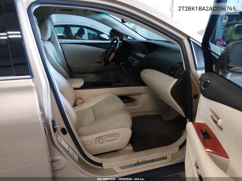 2010 LEXUS RX VIN 2T2BK1BA2AC056765 — фото 5