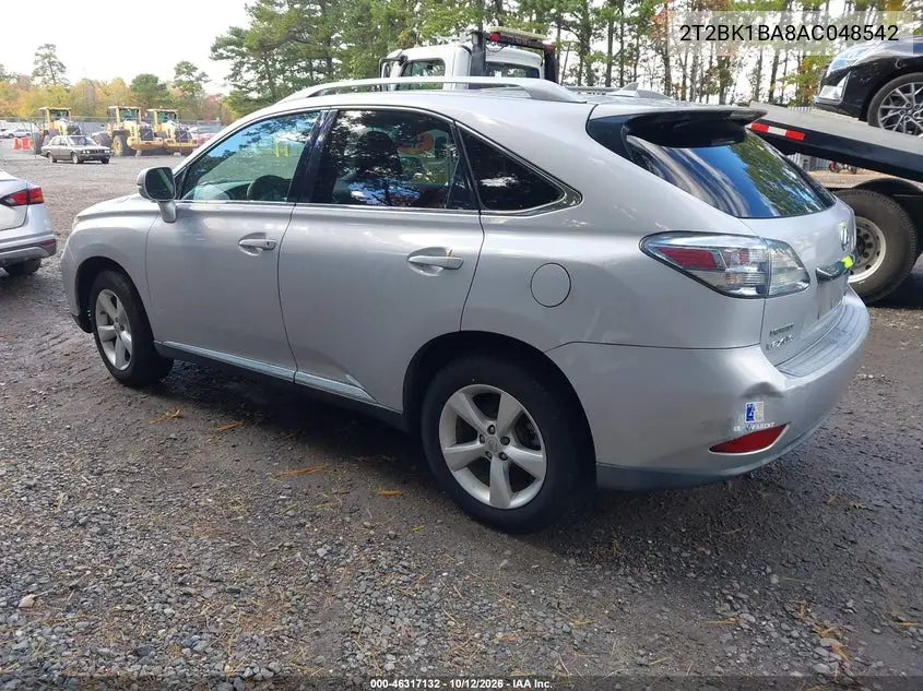 2010 LEXUS RX VIN 2T2BK1BA8AC048542 — фото 3