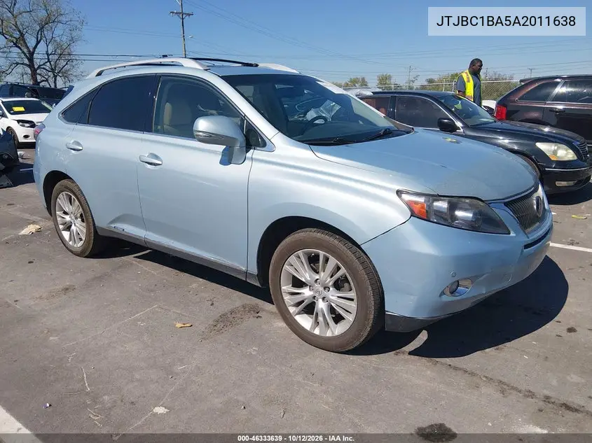 LEXUS RX 2010, VIN JTJBC1BA5A2011638