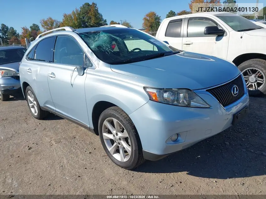 LEXUS RX 2010, VIN JTJZK1BA0A2401130