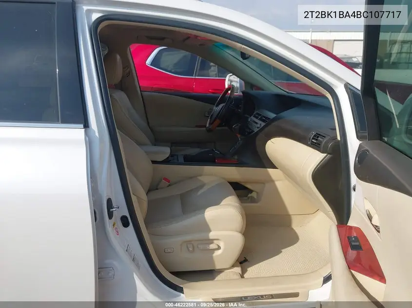 2011 LEXUS RX VIN 2T2BK1BA4BC107717 — фото 5