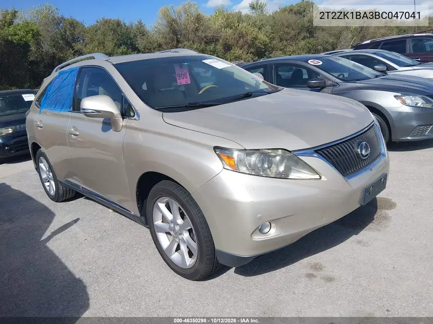 LEXUS RX 2011, VIN 2T2ZK1BA3BC047041