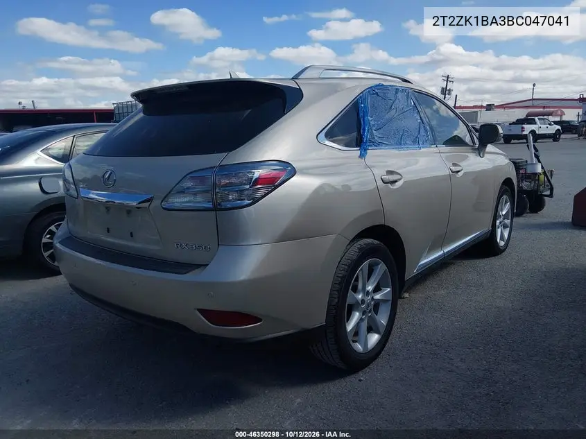 2011 LEXUS RX VIN 2T2ZK1BA3BC047041 — фото 4