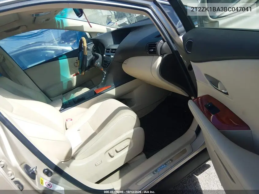 2011 LEXUS RX VIN 2T2ZK1BA3BC047041 — фото 5