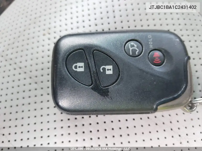 2012 LEXUS RX VIN JTJBC1BA1C2431402 — фото 11