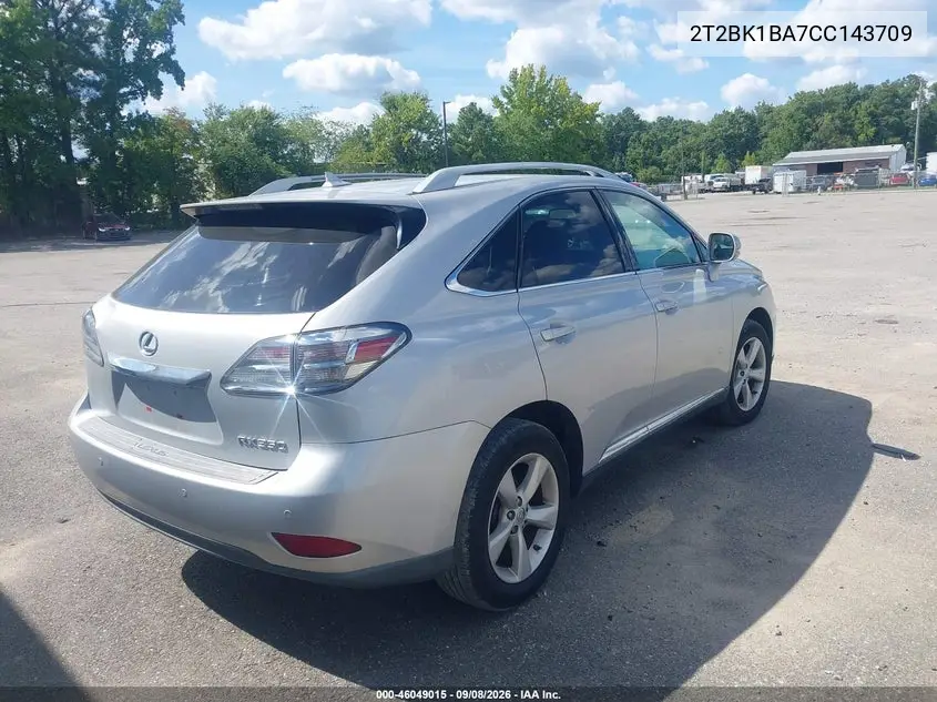 2012 LEXUS RX VIN 2T2BK1BA7CC143709 — фото 4