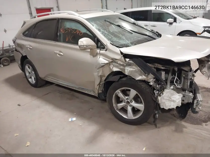 LEXUS RX 2012, VIN 2T2BK1BA9CC146630