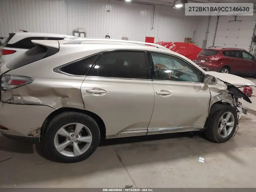 2012 LEXUS RX VIN 2T2BK1BA9CC146630 — фото 13