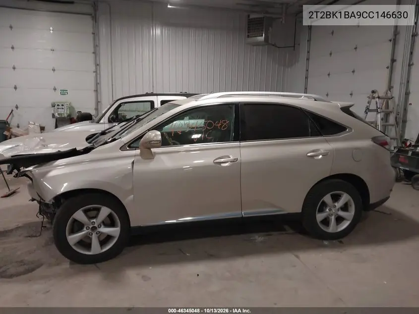 2012 LEXUS RX VIN 2T2BK1BA9CC146630 — фото 14