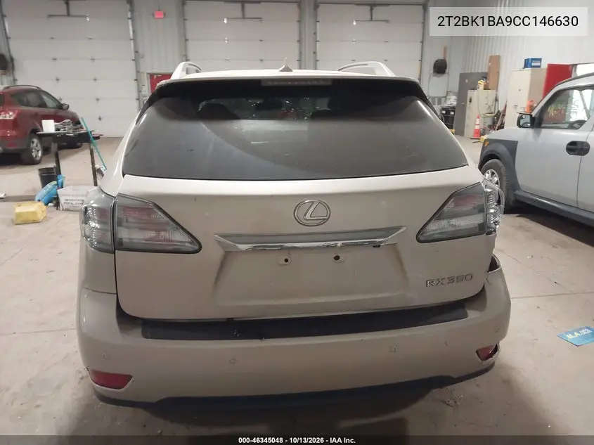 2012 LEXUS RX VIN 2T2BK1BA9CC146630 — фото 16