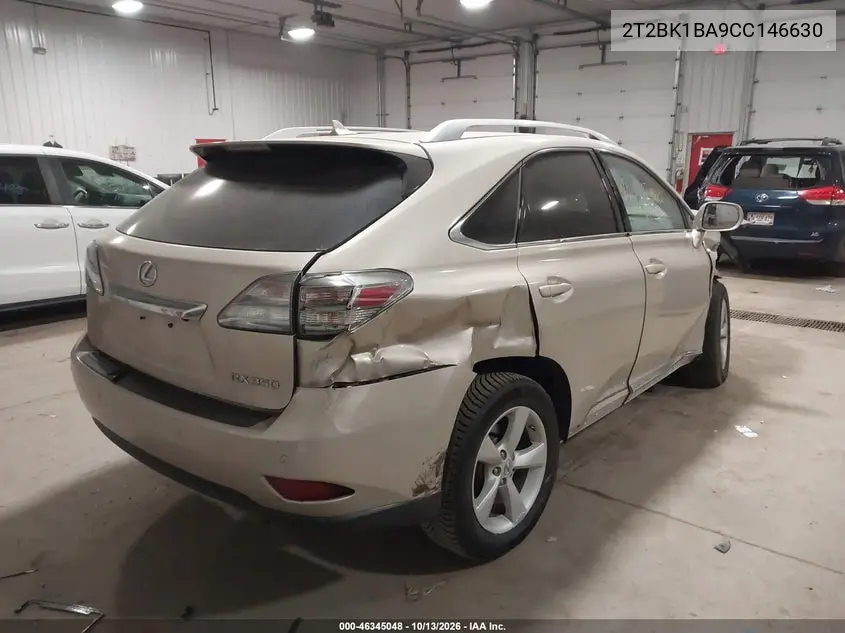 2012 LEXUS RX VIN 2T2BK1BA9CC146630 — фото 6