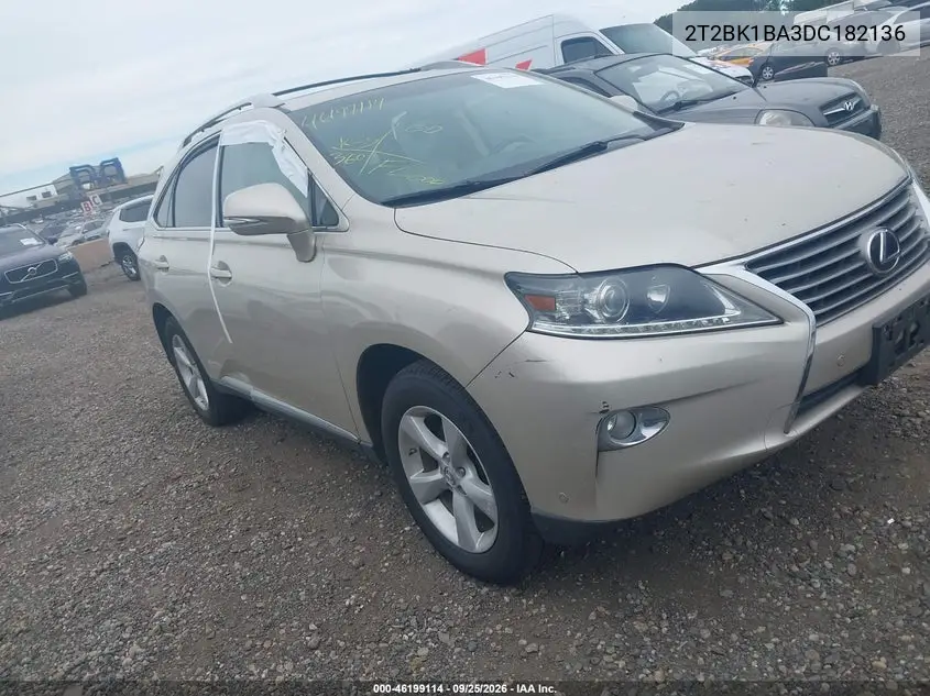 LEXUS RX 2013, VIN 2T2BK1BA3DC182136