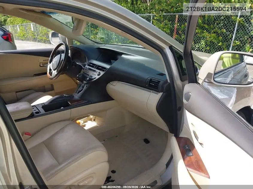 2013 LEXUS RX VIN 2T2BK1BA2DC215594 — фото 5
