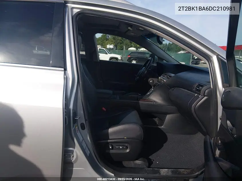 2013 LEXUS RX VIN 2T2BK1BA6DC210981 — фото 5