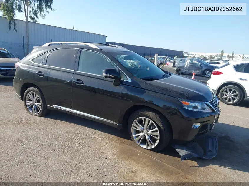 LEXUS RX 2013, VIN JTJBC1BA3D2052662