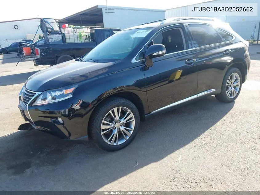 2013 LEXUS RX VIN JTJBC1BA3D2052662 — фото 2