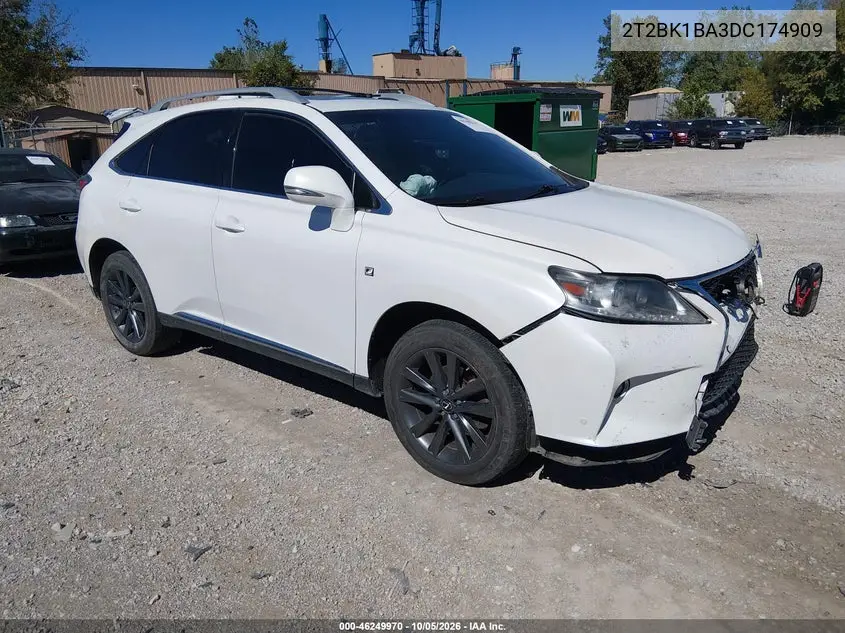 LEXUS RX 2013, VIN 2T2BK1BA3DC174909