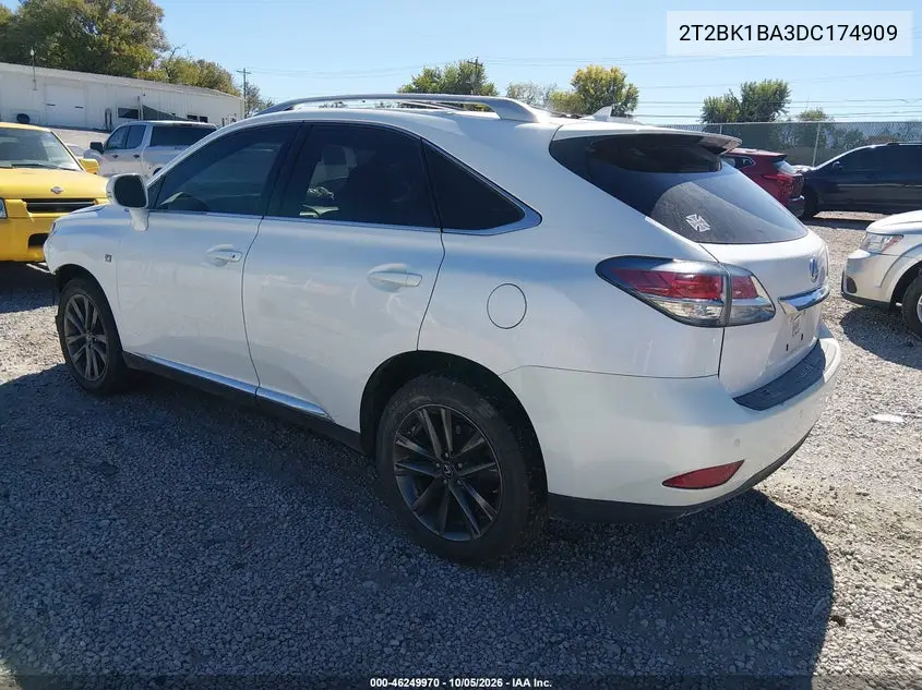 2013 LEXUS RX VIN 2T2BK1BA3DC174909 — фото 3
