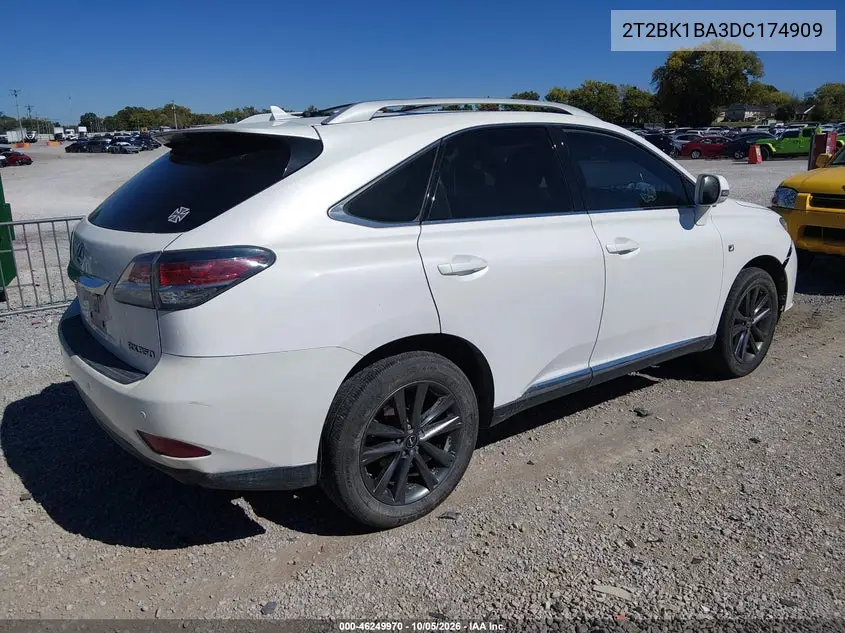 2013 LEXUS RX VIN 2T2BK1BA3DC174909 — фото 4