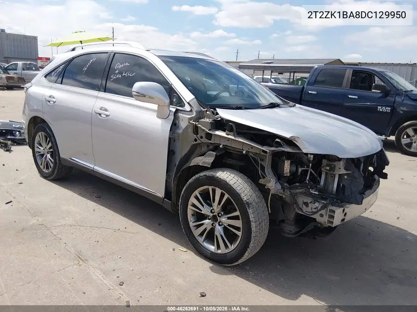 LEXUS RX 2013, VIN 2T2ZK1BA8DC129950