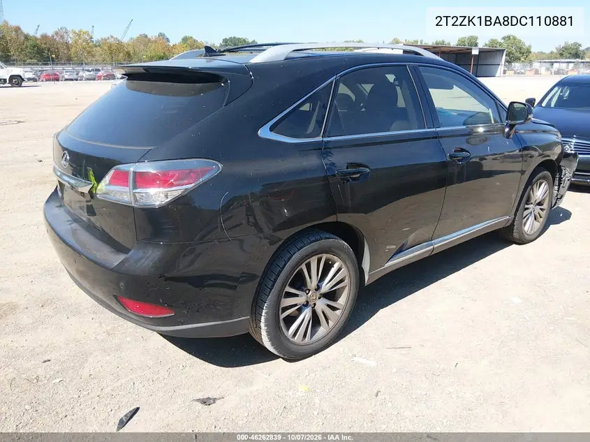 2013 LEXUS RX VIN 2T2ZK1BA8DC110881 — фото 4
