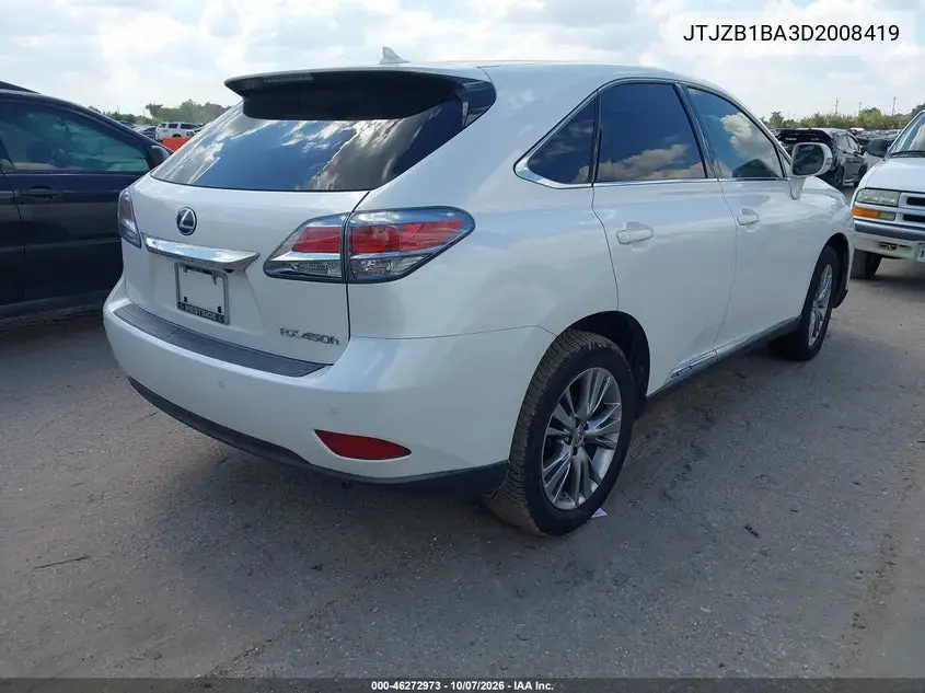 2013 LEXUS RX VIN JTJZB1BA3D2008419 — фото 4