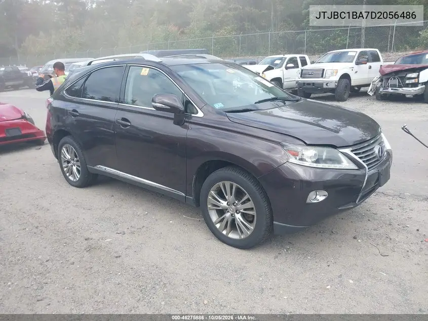 LEXUS RX 2013, VIN JTJBC1BA7D2056486