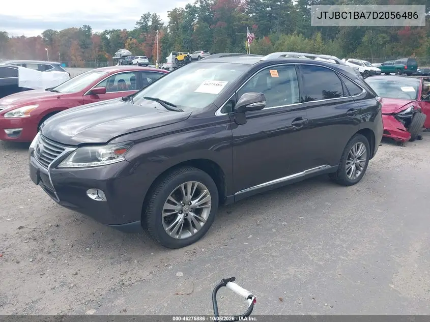 2013 LEXUS RX VIN JTJBC1BA7D2056486 — фото 2