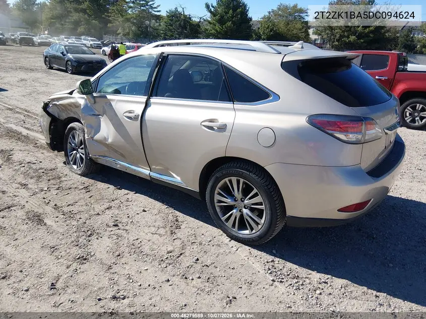 2013 LEXUS RX VIN 2T2ZK1BA5DC094624 — фото 3