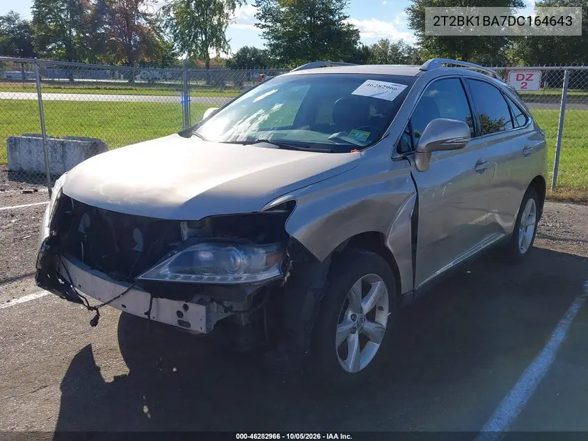 2013 LEXUS RX VIN 2T2BK1BA7DC164643 — фото 2