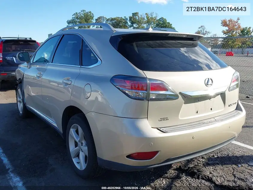 2013 LEXUS RX VIN 2T2BK1BA7DC164643 — фото 3