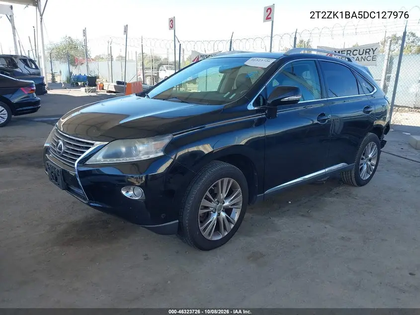 2013 LEXUS RX VIN 2T2ZK1BA5DC127976 — фото 2