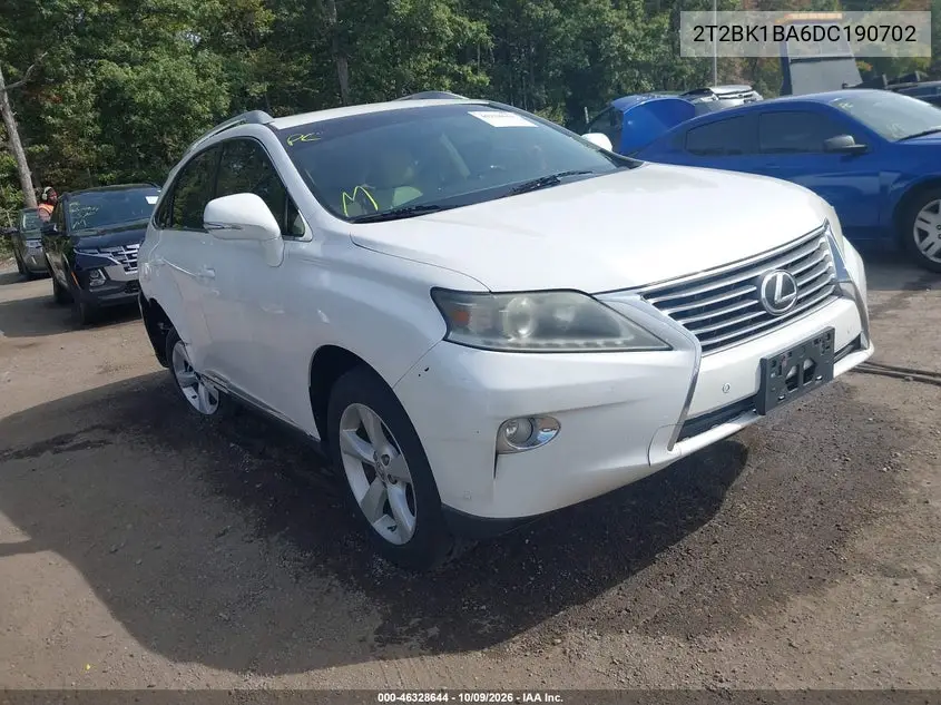 LEXUS RX 2013, VIN 2T2BK1BA6DC190702