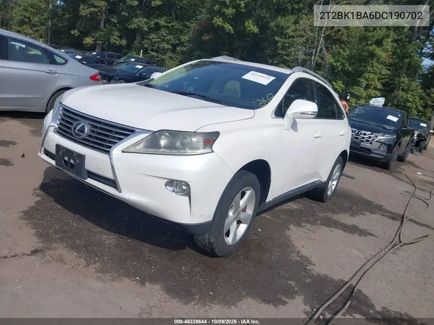 2013 LEXUS RX VIN 2T2BK1BA6DC190702 — фото 2