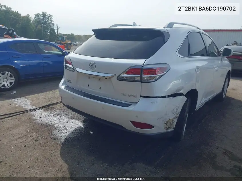 2013 LEXUS RX VIN 2T2BK1BA6DC190702 — фото 4