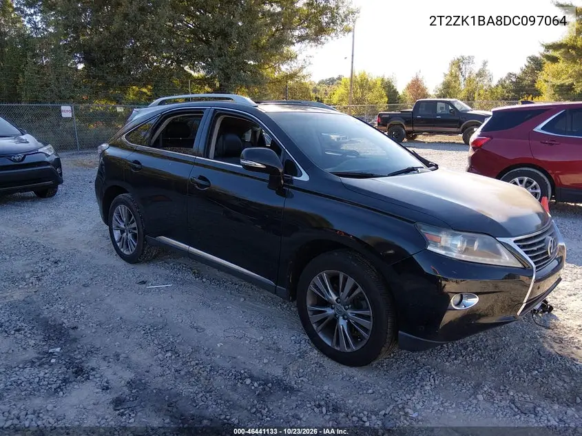 LEXUS RX 2013, VIN 2T2ZK1BA8DC097064