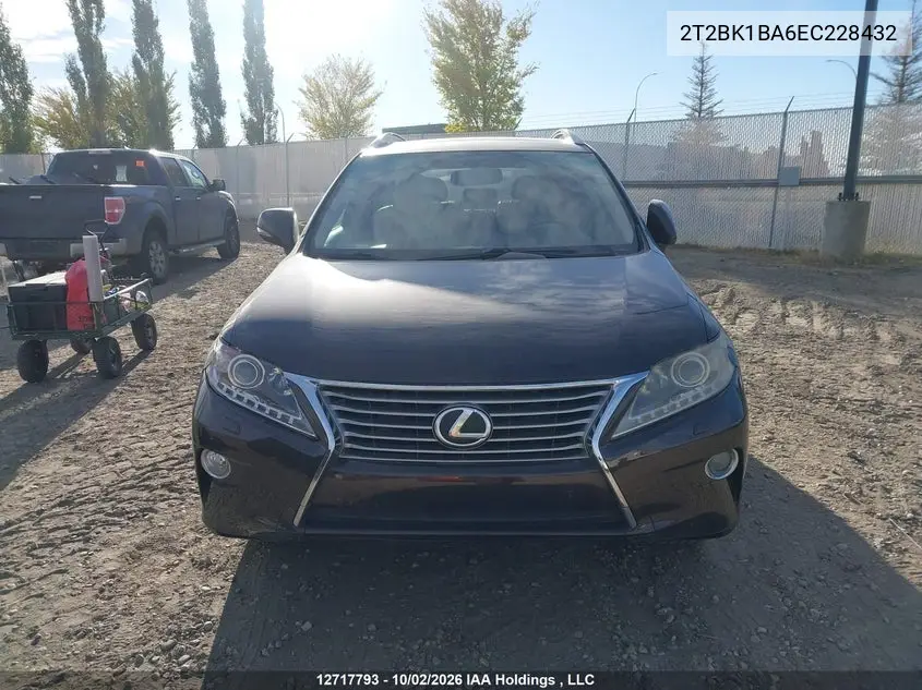 2014 LEXUS RX VIN 2T2BK1BA6EC228432 — фото 12