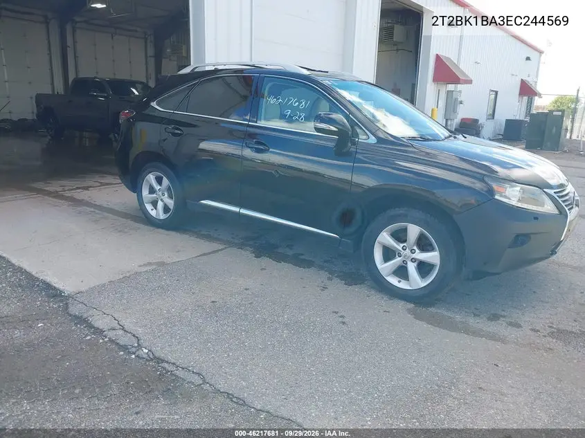 LEXUS RX 2014, VIN 2T2BK1BA3EC244569