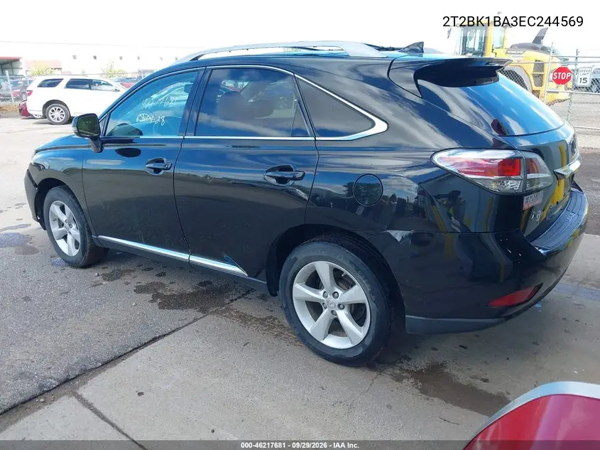 2014 LEXUS RX VIN 2T2BK1BA3EC244569 — фото 3
