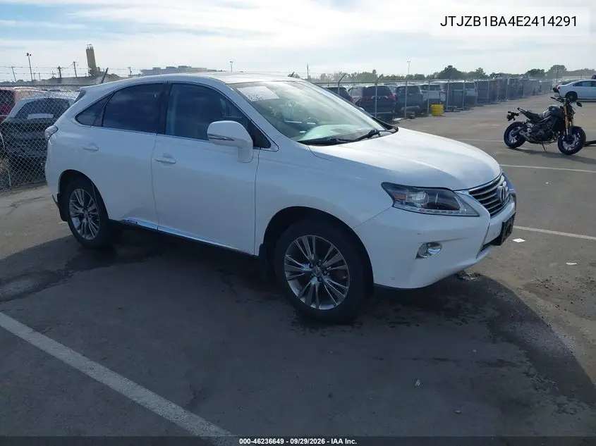 LEXUS RX 2014, VIN JTJZB1BA4E2414291