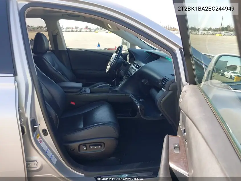 2014 LEXUS RX VIN 2T2BK1BA2EC244949 — фото 5