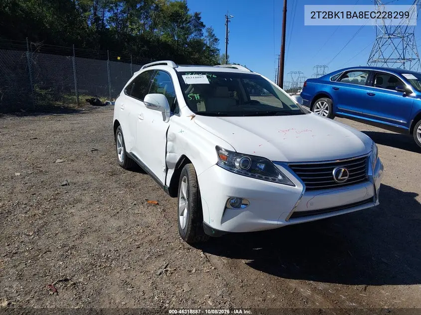 LEXUS RX 2014, VIN 2T2BK1BA8EC228299