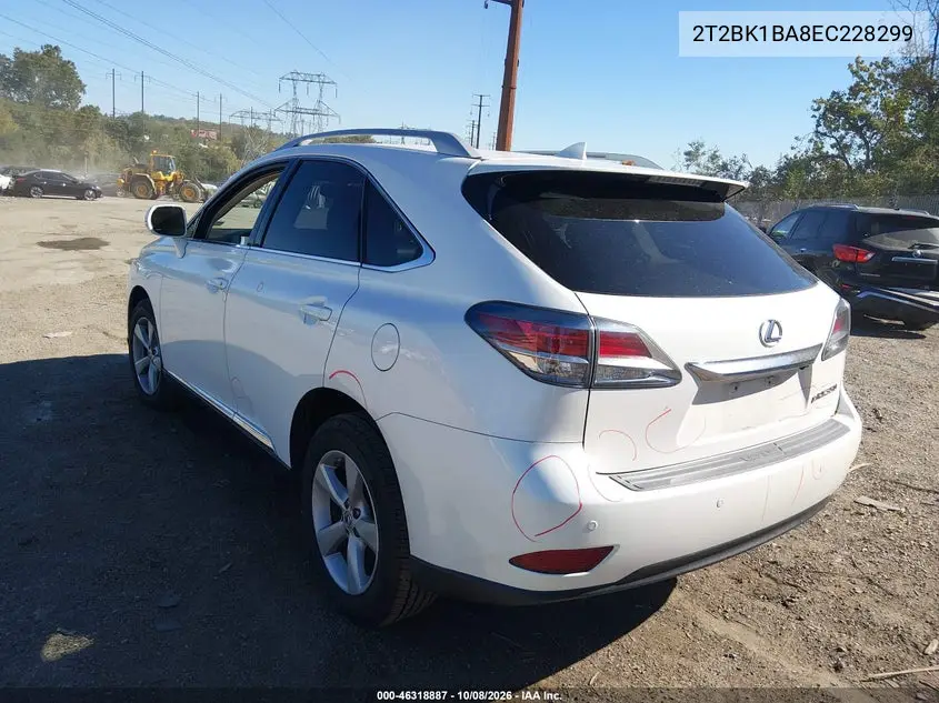 2014 LEXUS RX VIN 2T2BK1BA8EC228299 — фото 3