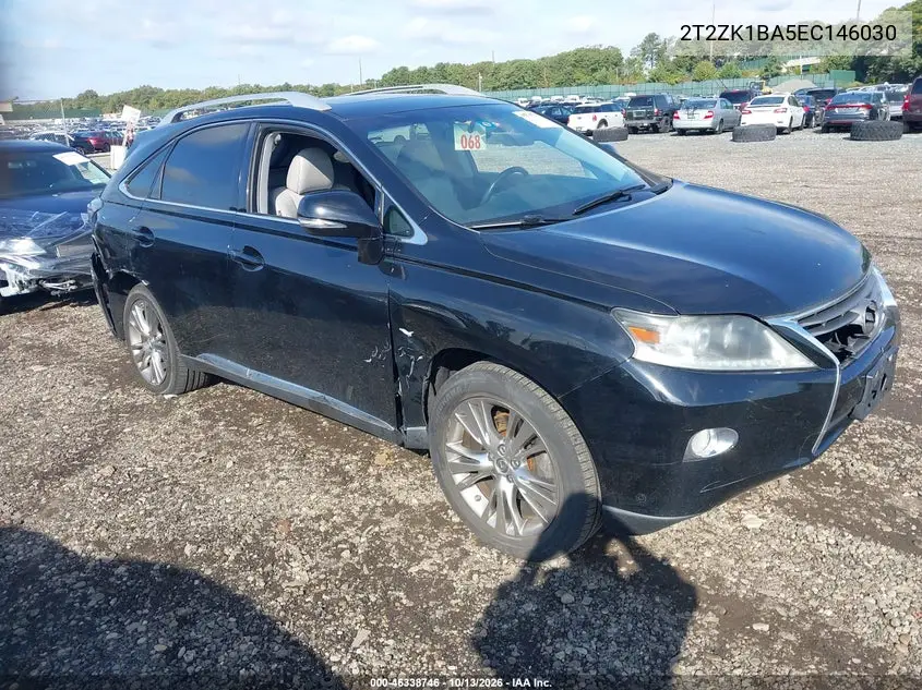 LEXUS RX 2014, VIN 2T2ZK1BA5EC146030