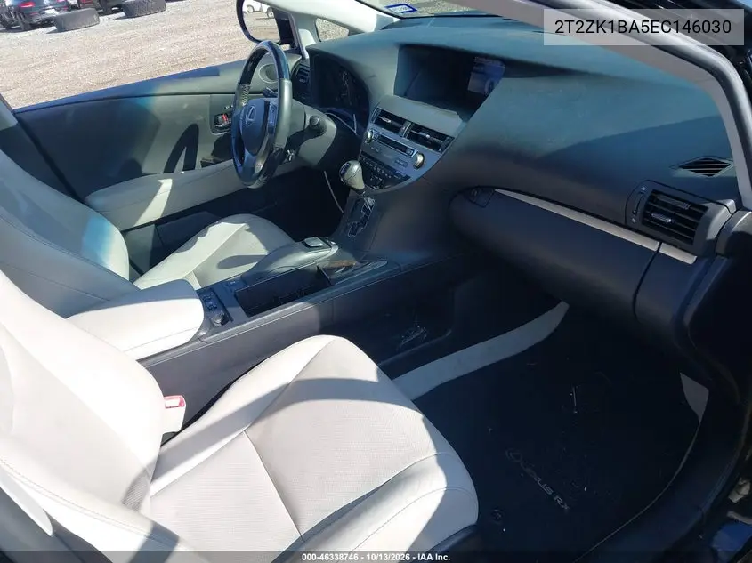 2014 LEXUS RX VIN 2T2ZK1BA5EC146030 — фото 5