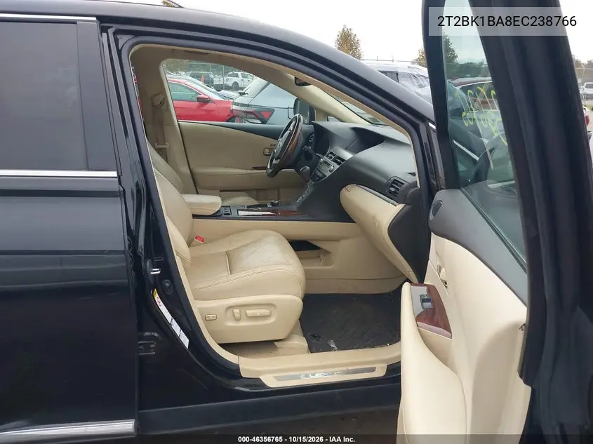 2014 LEXUS RX VIN 2T2BK1BA8EC238766 — фото 5