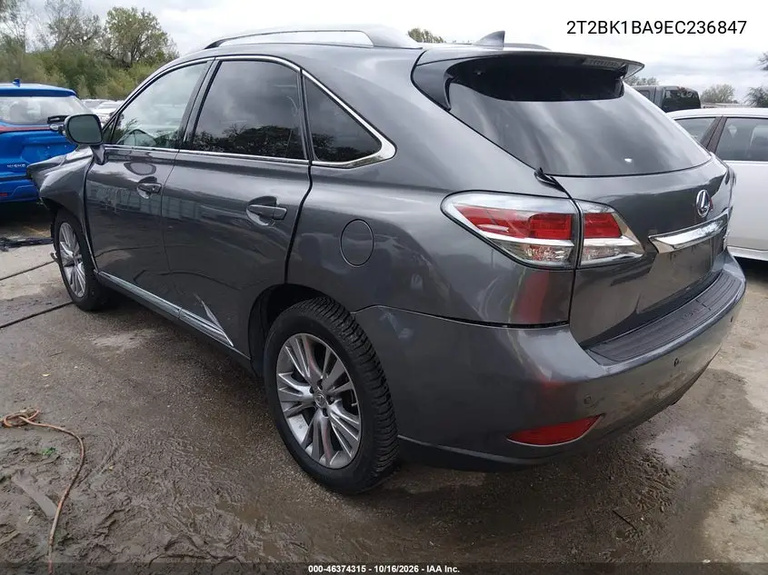 2014 LEXUS RX VIN 2T2BK1BA9EC236847 — фото 3