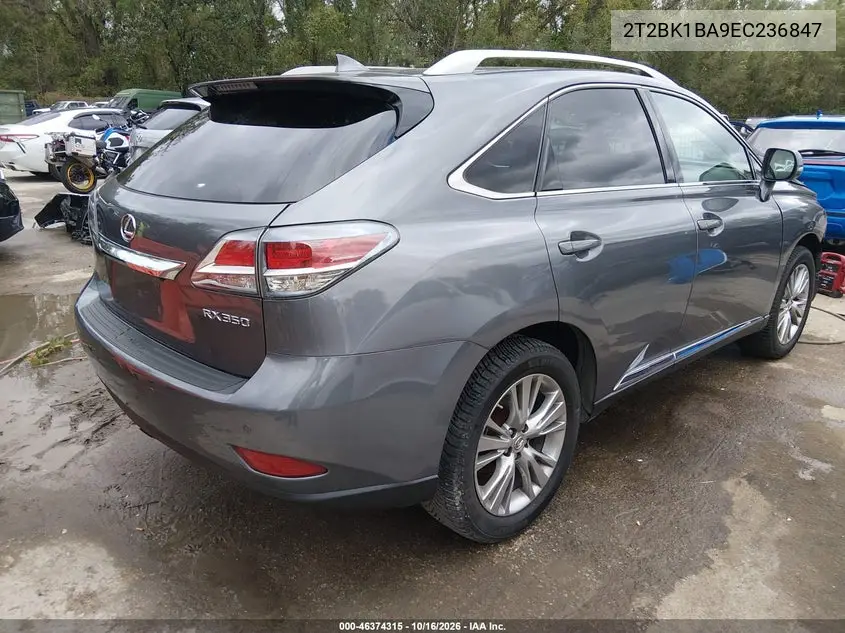 2014 LEXUS RX VIN 2T2BK1BA9EC236847 — фото 4