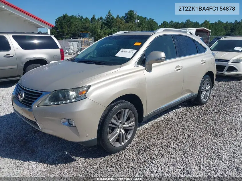2015 LEXUS RX VIN 2T2ZK1BA4FC154878 — фото 2