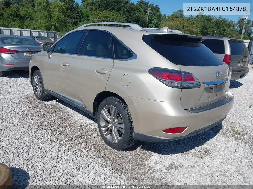 2015 LEXUS RX VIN 2T2ZK1BA4FC154878 — фото 3